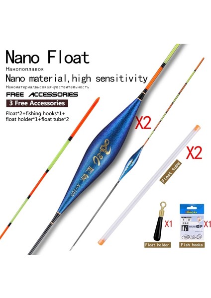 A-110 Stili 2 Adetlot Balıkçılık Şamandıraları + 2 Tüpler + 1 Şamandıra Tutucu + 1 Çanta Kancaları Göz Alıcı Göl Nehir Şamandıra Nano Bobber Olta Takımı Aksesuarları (Yurt Dışından) fiyatları