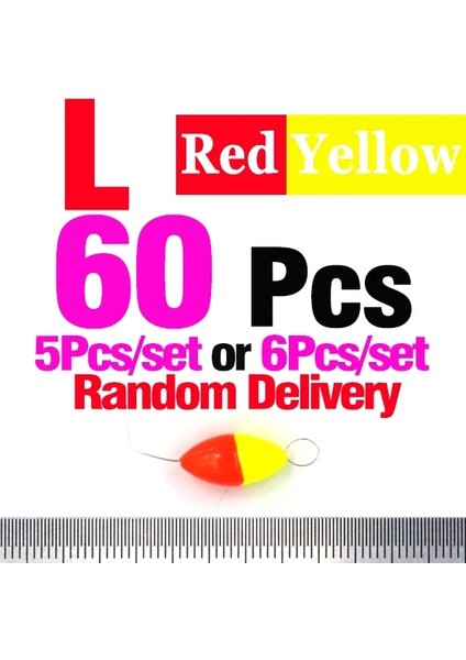 300 Adet Kırmızı Sarı L Tarzı Mnft Çift Yıldız Mini Oval Balık Tutma Şamandırası Uzay Fasulyesi Kolay Kullanımlı Şamandıra Durdurucu Gibi Takılır ve Sabitlenir (Yurt Dışından)