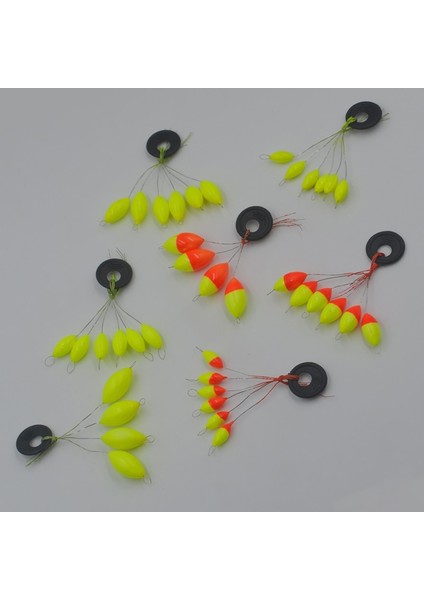 300 Adet Kırmızı Sarı L Tarzı Mnft Çift Yıldız Mini Oval Balık Tutma Şamandırası Uzay Fasulyesi Kolay Kullanımlı Şamandıra Durdurucu Gibi Takılır ve Sabitlenir (Yurt Dışından) fırsatları