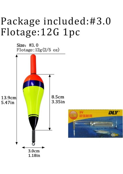 1 Parça Boyutu 3.0 Tarzı 1 Adet #1.5 #2.0 #3.0 LED Balıkçılık Şamandıra Aydınlık Elektronik Balıkçılık Bobber Şamandıra Kaya Balıkçılık Için Parlayan Gece Şamandıra (Yurt Dışından)