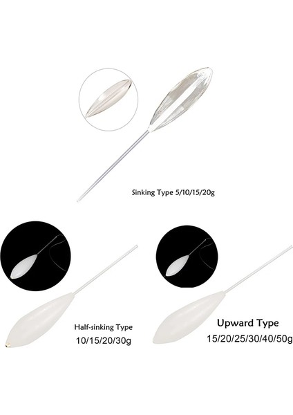 Yukarı Tip 25G Stili 5G~50G Uzun Kuyruk Akrilik Balıkçılık Şamandıra Döküm Bobbers Temizle Bombarda Batan Yarım Batan Yukarıya Uçan Balık Tutma G Şamandıra (Yurt Dışından) fiyatları