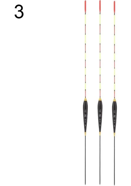 No.3 Tarzı 3 Adet Balıkçılık Şamandıra Yüksek Hassasiyet Ahşap Floresan Bobber Aydınlık Şamandıra Işaretli Kalın Balıkçılık Işık Şamandıra Balıkçılık Aksesuarları (Yurt Dışından)