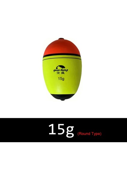 Yuvarlak Tip -15G Stili Balıkçılık Şamandırası Yüksek Li Eva Elastik Malzeme 40G Yüzdürme Deniz Balığı Şamandıra Olta Takımı (Yurt Dışından)
