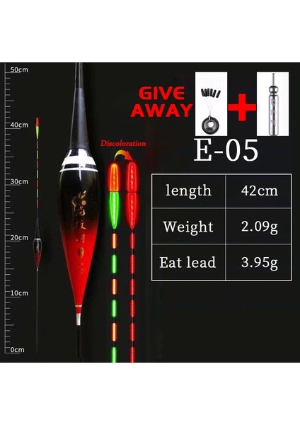 B32-5-BS Stili Yeni LED Balıkçılık Şamandıralar Crucian Sazan Aydınlık Yüksek Hassasiyet Abs Ince Craftsma Olta Açık Aksesuarları Mücadele (Yurt Dışından)