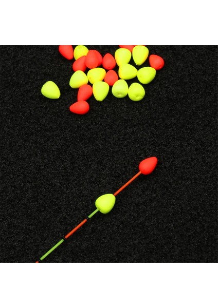 100PCS-SARI Tarzı Pc Hareketli Float Kuyruk Göz Alıcı Fasulye Duyarlı Balık Tutma Sinyali Gönderici Görülebilir Fasulye Kırmızısarı Olta Takımı (Yurt Dışından)