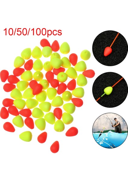 100PCS-SARI Tarzı Pc Hareketli Float Kuyruk Göz Alıcı Fasulye Duyarlı Balık Tutma Sinyali Gönderici Görülebilir Fasulye Kırmızısarı Olta Takımı (Yurt Dışından)