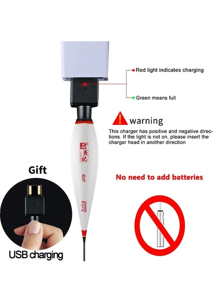 Yedek USB Stili Akıllı LED Balıkçılık Şamandıra USB Şarj Yüksek Hassasiyet Alarmı Balık Isırığı Renk Değişimi Elektronik Şamandıra Balık Yüzer Bobber Sopa (Yurt Dışından) fırsatları