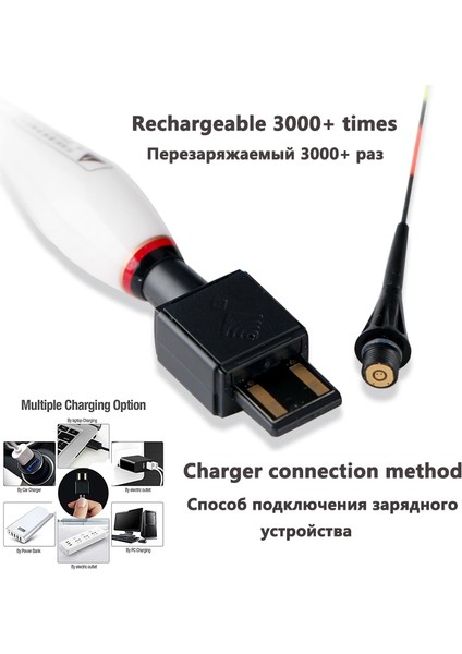 Yedek USB Stili Akıllı LED Balıkçılık Şamandıra USB Şarj Yüksek Hassasiyet Alarmı Balık Isırığı Renk Değişimi Elektronik Şamandıra Balık Yüzer Bobber Sopa (Yurt Dışından) indirimleri