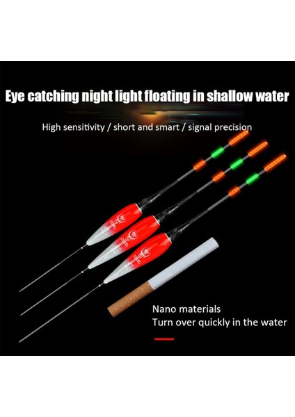 No.4 Tarzı Balıkçılık Şamandırası LED Aydınlık Parlaklık Balıkçılık Bobbers Duyarlı Elektronik Şamandıra Uzun Kuyruk Kayma Sürüklenme Tüpü Şamandıra Yayı (Yurt Dışından) fiyatları