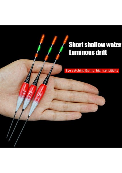 No.4 Tarzı Balıkçılık Şamandırası LED Aydınlık Parlaklık Balıkçılık Bobbers Duyarlı Elektronik Şamandıra Uzun Kuyruk Kayma Sürüklenme Tüpü Şamandıra Yayı (Yurt Dışından) modelleri