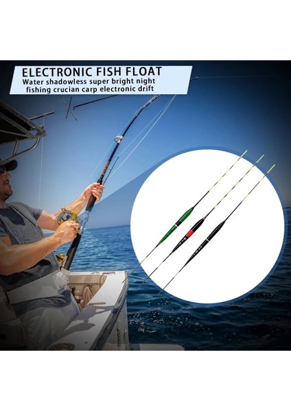 T5 01 Stili Akıllı Elektrikli Balıkçılık Float Bite Hatırlatma Alarm Gece Otomatik Renk Değişimi LED Işık Deniz Balıkçılık Aksesuarları Şamandıra Bobber Yeni (Yurt Dışından)