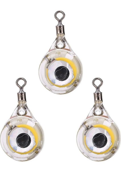 1 Adet Beyaz Stil 3x Balıkçılık Cazibesi Tuzak Işık LED Derin Damla Sualtı Göz Şekli Balıkçılık Kalamar Yem Lambası Balık Çekmek Için Aydınlık Cazibesi (Yurt Dışından)
