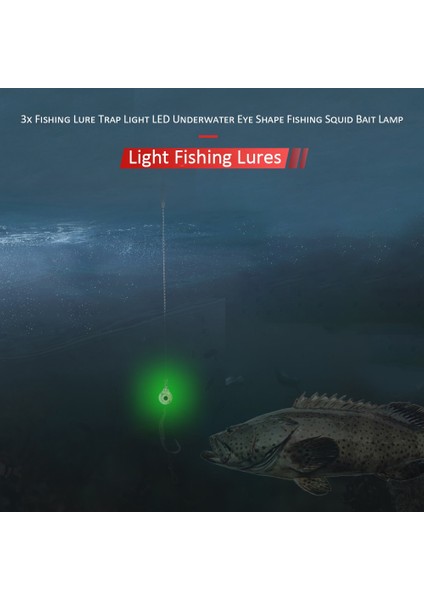 3 Adet Yeşil Stil 3x Balıkçılık Cazibesi Tuzak Işık LED Derin Damla Sualtı Göz Şekli Balıkçılık Kalamar Yem Lambası Balık Çekmek Için Aydınlık Cazibesi (Yurt Dışından) modelleri