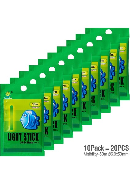 10'lu Paket 50M Tarzı Donql Balık Tutma Şamandırası Işık Çubuğu 4.5**75MM Floresan Işık Çubuğu Işık Gece Aydınlık Balıkçılık Kızdırma Çubuğu Takımı (Yurt Dışından)