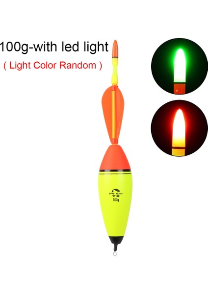 100G-LED Işık Stili ile Yüzdürme Köpüğü Aydınlık Işık Balıkçılık Şamandırası Döner Kanat Yüzer Yüksek Li Elastik Boya Kaya Balıkçılığı Bobber Aksesuarı (Yurt Dışından)