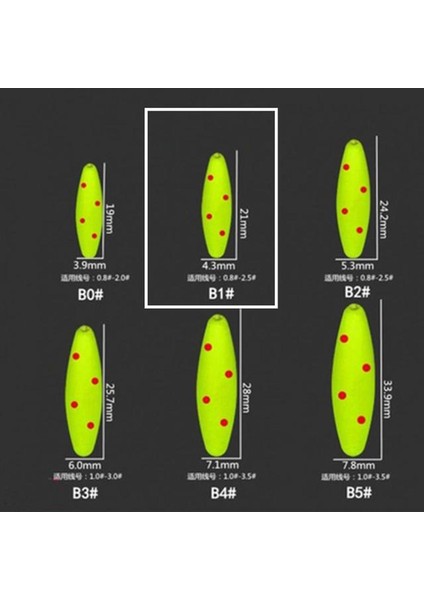 Nokta B1 Stili 5packslot Yüksek Yedi Yıldız Balıkçılık Şamandıra Bobber 2 Boyutlu Teçhizat Şamandıra Beaolors Delik A437 ile Çarpıcı Boncuk (Yurt Dışından) fiyatları