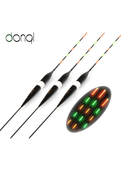 Siyah Stil Donql Mart LED Balıkçılık Şamandıra Parlayan Elektrikli Gece Balıkçılık Şamandıra Olta Takımı Aydınlık Elektronik Şamandıra Pilsiz (Yurt Dışından)