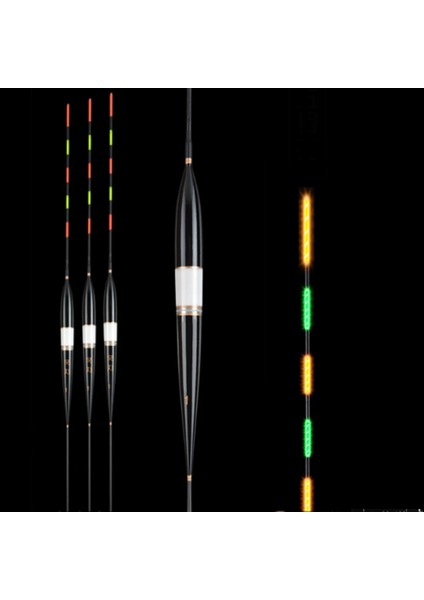 Siyah Stil Donql Mart LED Balıkçılık Şamandıra Parlayan Elektrikli Gece Balıkçılık Şamandıra Olta Takımı Aydınlık Elektronik Şamandıra Pilsiz (Yurt Dışından)