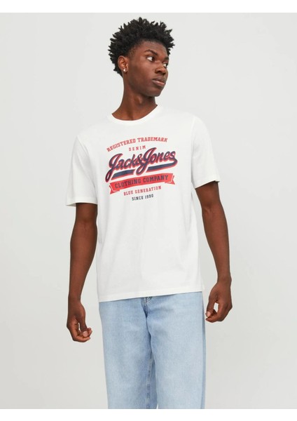 Jack & Jones Jjelogo Tee Ss O-Neck 2 Col SS24 Sn Erkek Tişört - 12246690