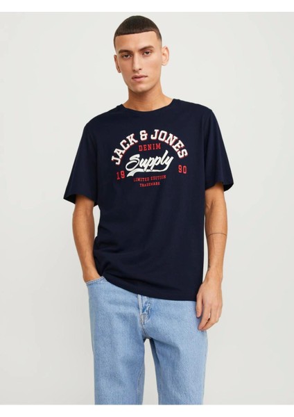 Jack & Jones Jjelogo Tee Ss O-Neck 2 Col SS24 Sn Erkek Tişört - 12246690