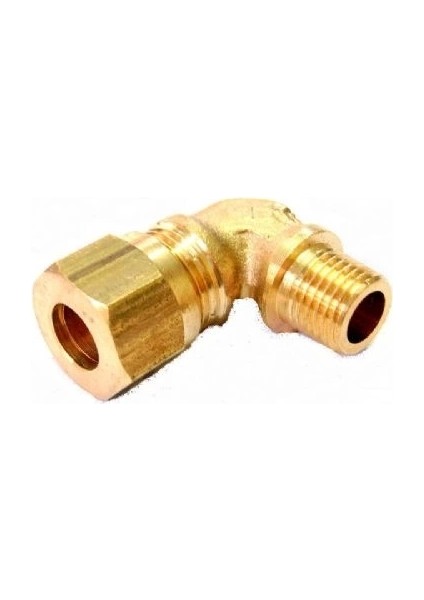 Sarı Pirinç Yüksüklü Dirsek 1/4 - 10 mm modelleri