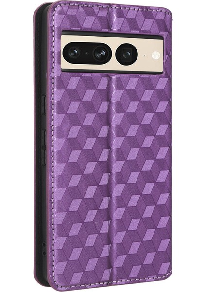 Google Pixel 7 Pro ile Uyumlu Cüzdan Hakiki Deri Darbeye Dayanıklı Tpu Kılıf Dayanıklı Flip Kitap Katlama Standı (Yurt Dışından)