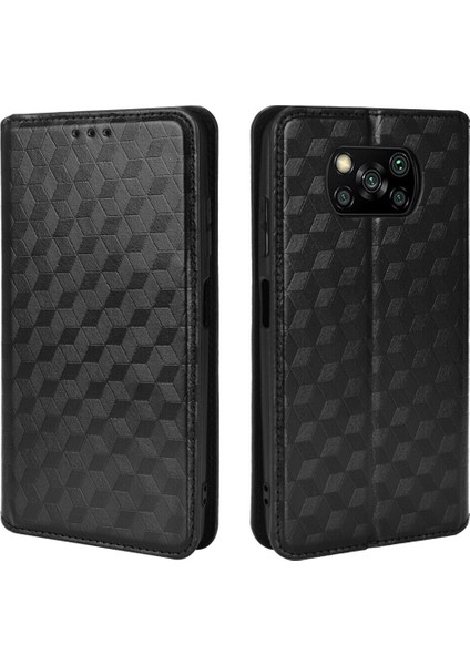 Xiaomi Mi Poco X3 Nfc ile Uyumlu Cüzdan Hakiki Deri Darbeye Dayanıklı Tpu Kılıf Dayanıklı Flip Kitap Katlama Standı (Yurt Dışından)