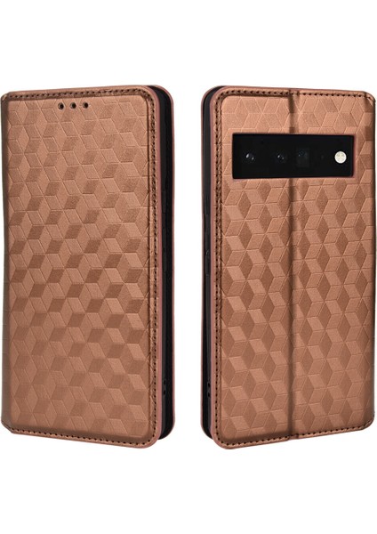 Google Pixel 6 ile Uyumlu Cüzdan Hakiki Deri Darbeye Dayanıklı Tpu Kılıf Dayanıklı Flip Kitap Katlama Standı (Yurt Dışından) modelleri