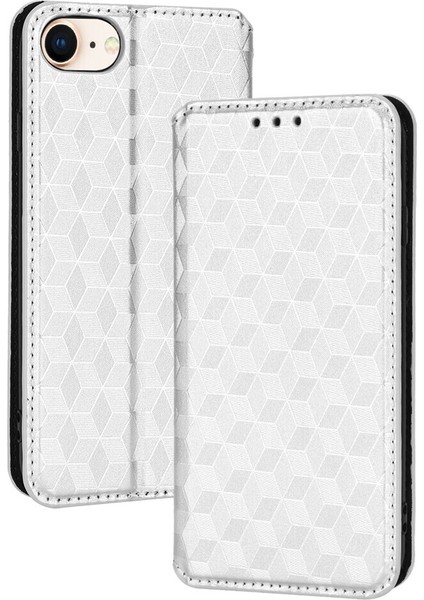 Apple iPhone 7/8/se2/se3 ile Uyumlu Cüzdan Hakiki Deri Darbeye Dayanıklı Tpu Kılıf Dayanıklı Flip Kitap Katlama Standı (Yurt Dışından)