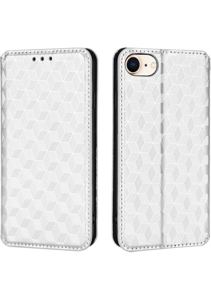 Apple iPhone 7/8/se2/se3 ile Uyumlu Cüzdan Hakiki Deri Darbeye Dayanıklı Tpu Kılıf Dayanıklı Flip Kitap Katlama Standı (Yurt Dışından)