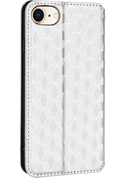 Apple iPhone 7/8/se2/se3 ile Uyumlu Cüzdan Hakiki Deri Darbeye Dayanıklı Tpu Kılıf Dayanıklı Flip Kitap Katlama Standı (Yurt Dışından)