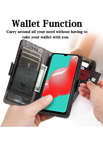 Samsung Galaxy A32 5g Cüzdan Kılıfı, Kart Tutuculu Pu Deri Flip Kılıf Rfıd Engelleme Kickstand Telefon Kapağı (Yurt Dışından) modelleri