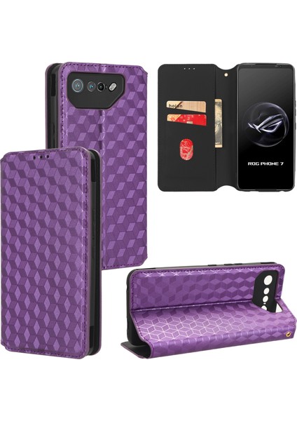 Asus Rog Phone 7 ile Uyumlu Cüzdan Hakiki Deri Darbeye Dayanıklı Tpu Kılıf Dayanıklı Flip Kitap Katlama Standı (Yurt Dışından) fiyatları