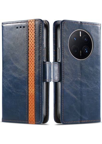 Huawei Mate 50 Pro Cüzdan Kılıfı, Kart Tutuculu Pu Deri Flip Kılıf Rfıd Engelleme Kickstand Telefon Kapağı (Yurt Dışından)