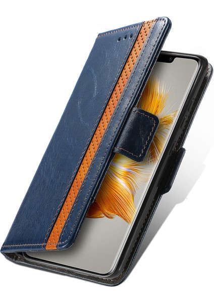 Huawei Mate 50 Pro Cüzdan Kılıfı, Kart Tutuculu Pu Deri Flip Kılıf Rfıd Engelleme Kickstand Telefon Kapağı (Yurt Dışından)
