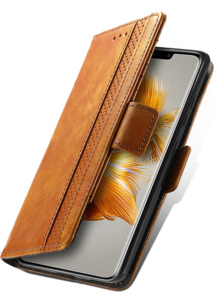 Huawei Mate 50 Pro Cüzdan Kılıfı, Kart Tutuculu Pu Deri Flip Kılıf Rfıd Engelleme Kickstand Telefon Kapağı (Yurt Dışından)