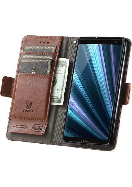 Sony Xperia Xz3 Cüzdan Kılıfı, Kart Tutuculu Pu Deri Flip Kılıf Rfıd Engelleme Kickstand Telefon Kapağı (Yurt Dışından) modelleri