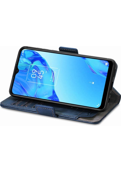 Tcl 20B Cüzdan Kılıfı, Kart Tutuculu Pu Deri Flip Kılıf Rfıd Engelleme Kickstand Telefon Kapağı (Yurt Dışından)