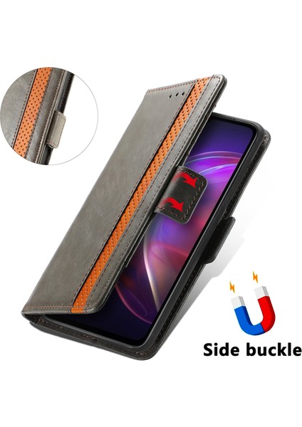 SZY Market Vıvo V21 Cüzdan Kılıfı, Kart Tutuculu Pu Deri Flip Kılıf Rfıd Engelleme Kickstand Telefon Kapağı (Yurt Dışından)