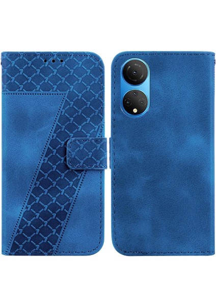 Onur X7 Kart Yuvası Fonksiyonu Için Kılıf Cüzdan Kabartmalı Desen Flip Folio Pu (Yurt Dışından)