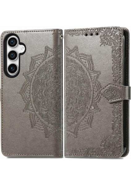 Samsung S23FE Darbeye Basit Iş Zarif Desen Flip Case (Yurt Dışından)