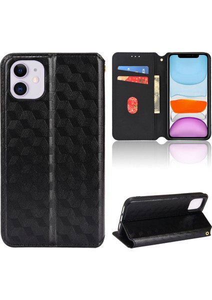 Apple iPhone 11 ile Uyumlu Cüzdan Hakiki Deri Darbeye Dayanıklı Tpu Kılıf Dayanıklı Flip Kitap Katlama Standı (Yurt Dışından) fiyatları