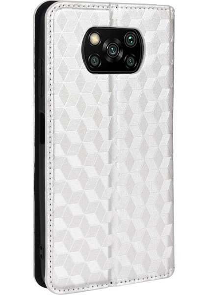 Xiaomi Mi Poco X3 Nfc ile Uyumlu Cüzdan Hakiki Deri Darbeye Dayanıklı Tpu Kılıf Dayanıklı Flip Kitap Katlama Standı (Yurt Dışından)