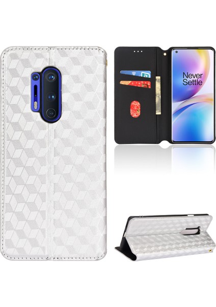 SZY Market Oneplus 8 Pro ile Uyumlu Cüzdan Hakiki Deri Darbeye Dayanıklı Tpu Kılıf Dayanıklı Flip Kitap Katlama Standı (Yurt Dışından)