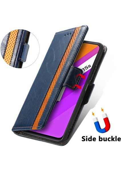 Vivo Y15S Cüzdan Kılıfı, Kart Tutuculu Pu Deri Flip Kılıf Rfıd Engelleme Kickstand Telefon Kapağı (Yurt Dışından) fırsatları