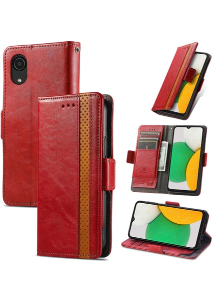 Samsung Galaxy A03 Core Cüzdan Kılıfı, Kart Tutuculu Pu Deri Flip Kılıf Rfıd Engelleme Kickstand Telefon Kapağı (Yurt Dışından) fırsatları