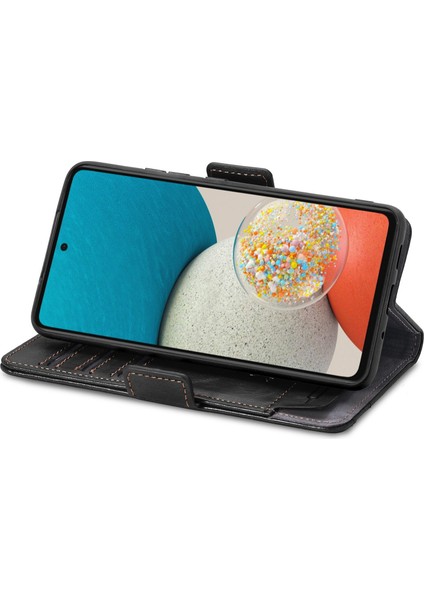 Samsung Galaxy A53 5g Cüzdan Kılıfı, Kart Tutuculu Pu Deri Flip Kılıf Rfıd Engelleme Kickstand Telefon Kapağı (Yurt Dışından) modelleri
