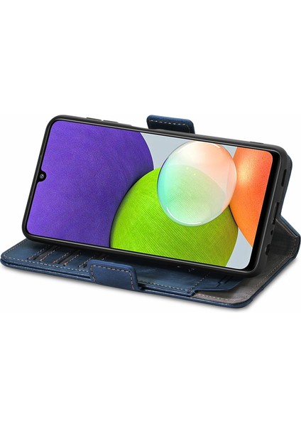 Samsung Galaxy A22 4g Cüzdan Kılıfı, Kart Tutuculu Pu Deri Flip Kılıf Rfıd Engelleme Kickstand Telefon Kapağı (Yurt Dışından) modelleri