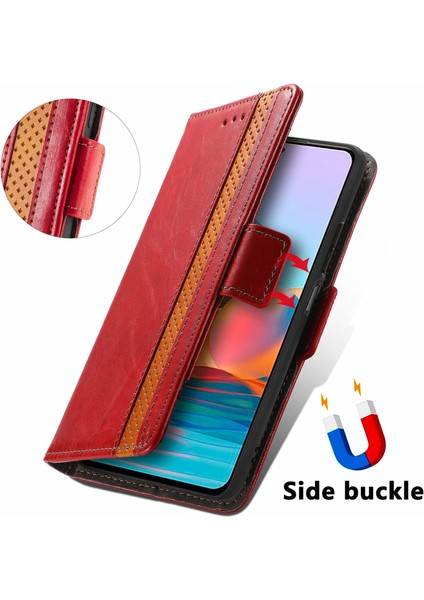 Xiaomi Redmi Note 10 Pro Cüzdan Kılıfı, Kart Tutuculu Pu Deri Flip Kılıf Rfıd Engelleme Kickstand Telefon Kapağı (Yurt Dışından) fırsatları