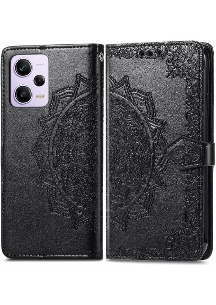 Redmi Not 12 Için Kılıf Pro Kapak Çevirin Kılıf Zarif Desen (Yurt Dışından)
